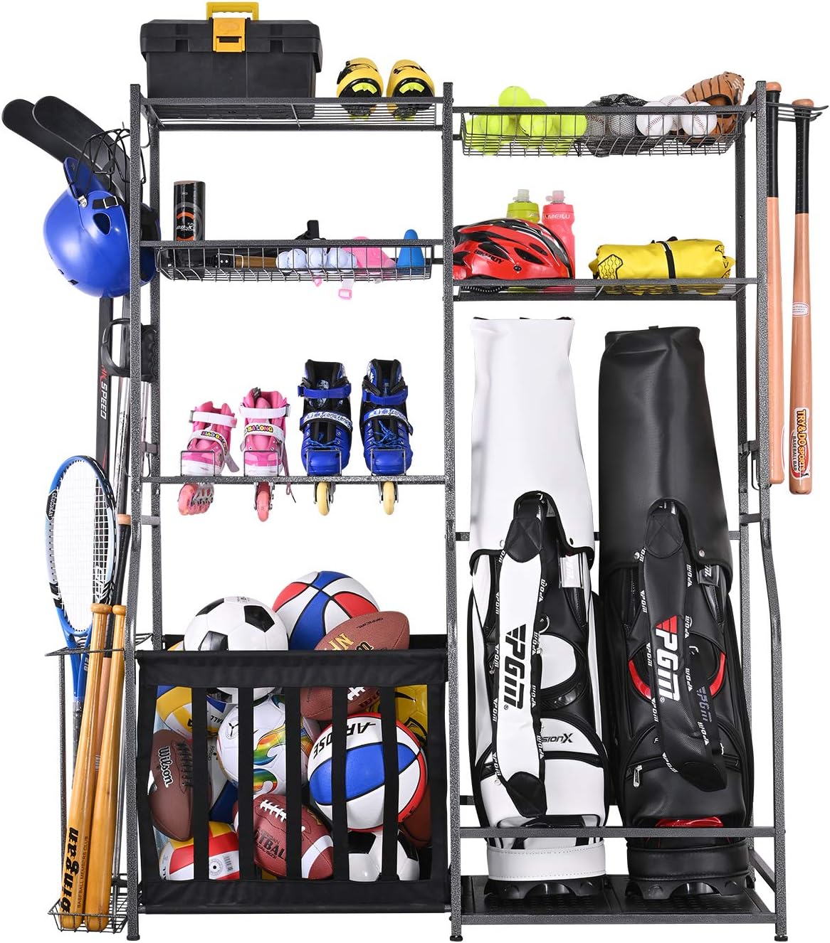 Golf Equipment Garage Organizer - 차고 스포츠 장비 보관 스탠드, 골프백