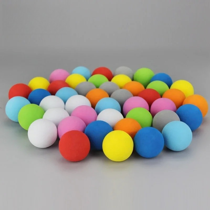 Golf Ball Premium - 50개 골프공 무작위 색상 EVA 폼