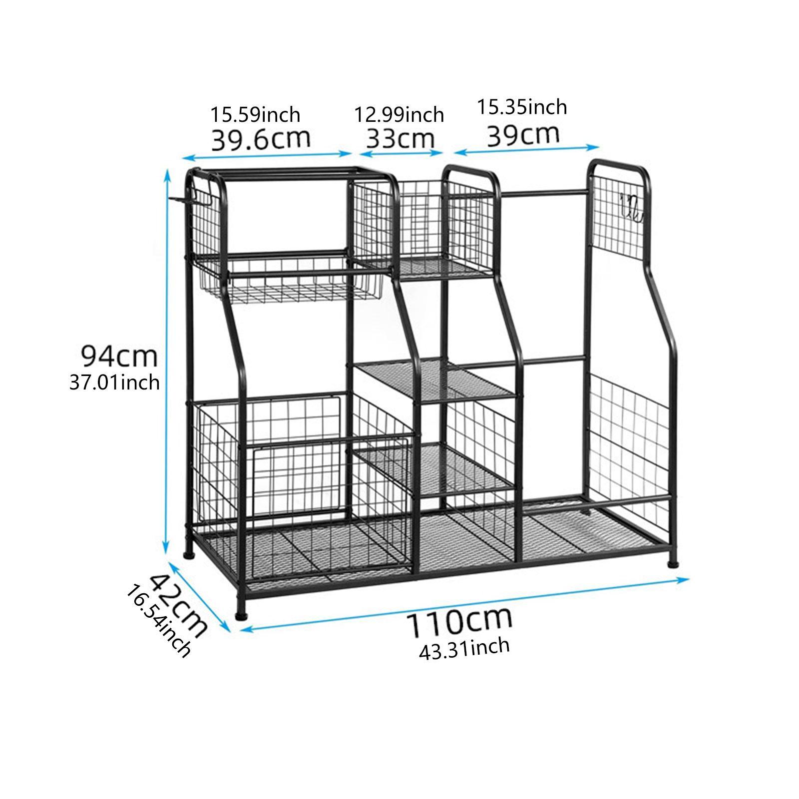 Golf Equipment Garage Organizer - 골프 가방 보관 랙 차고 스포츠