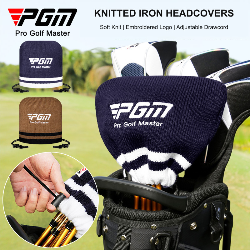 Golf Equipment Drawing - PGM 니트 골프 아이언 헤드커버 가방,