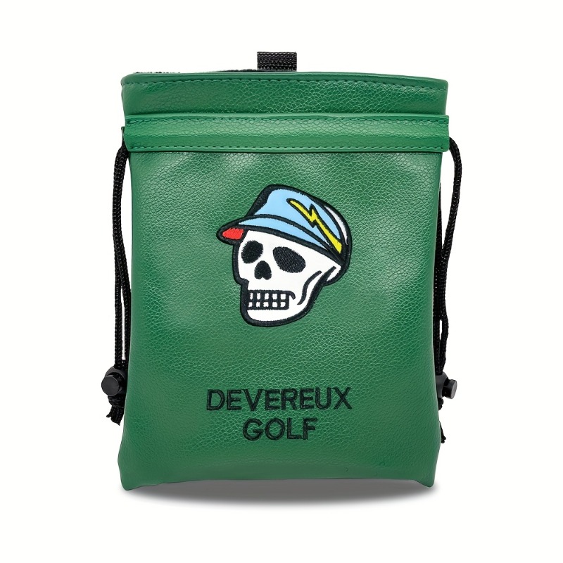 Golf Equipment Drawing - 조임끈이 달린 휴대용 그린 골프 귀중품