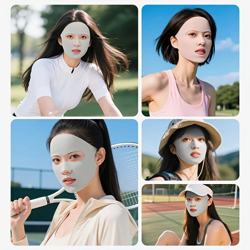 솔리드 컬러 통기성 자외선 차단제 페이스 스카프 골프  - Golf Equipment 리뷰 및 가격