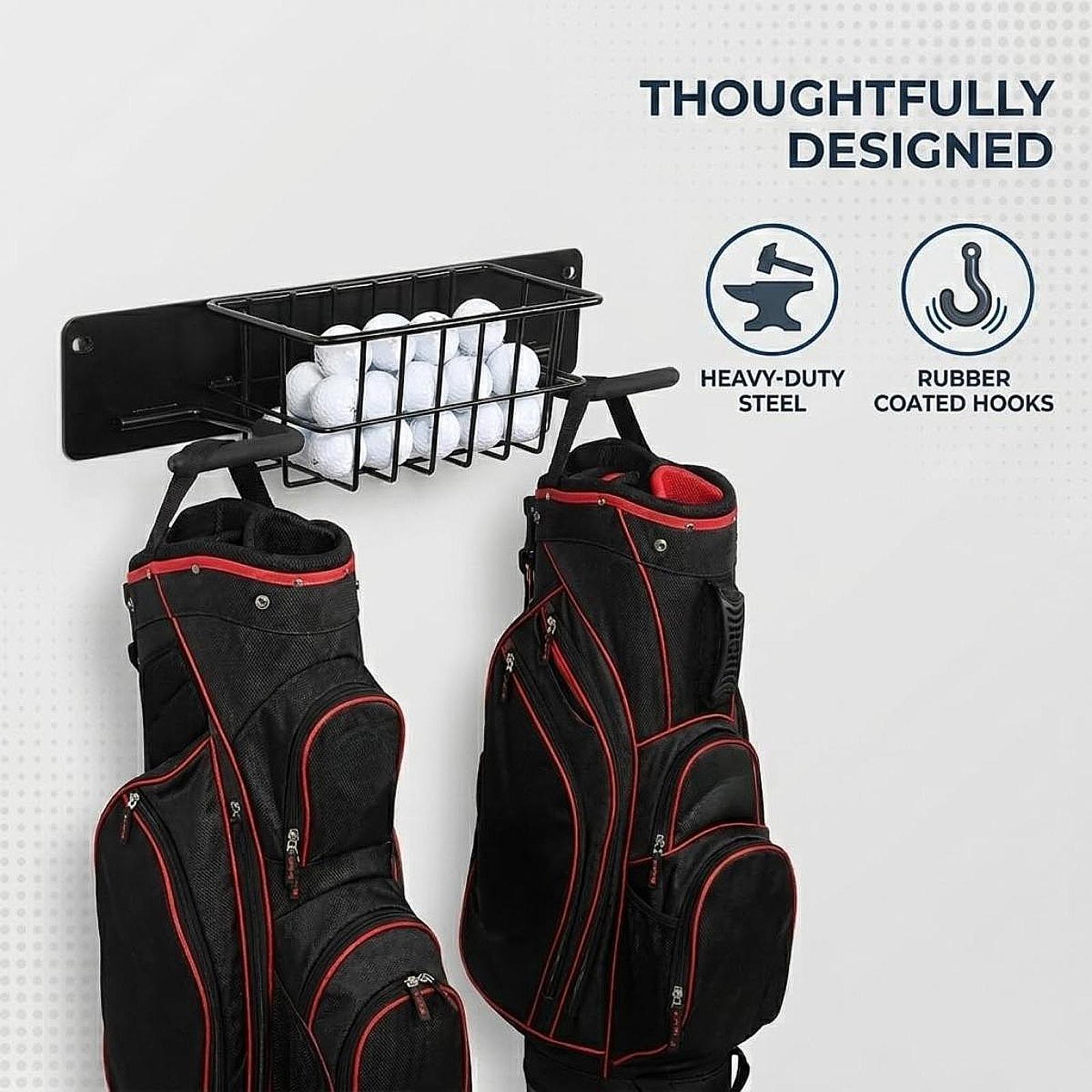 공간 절약형 골프 장비 벽걸이형 메탈 가방 홀더, 보관 - Golf Equipment Garage Organizer 리뷰 및 가격