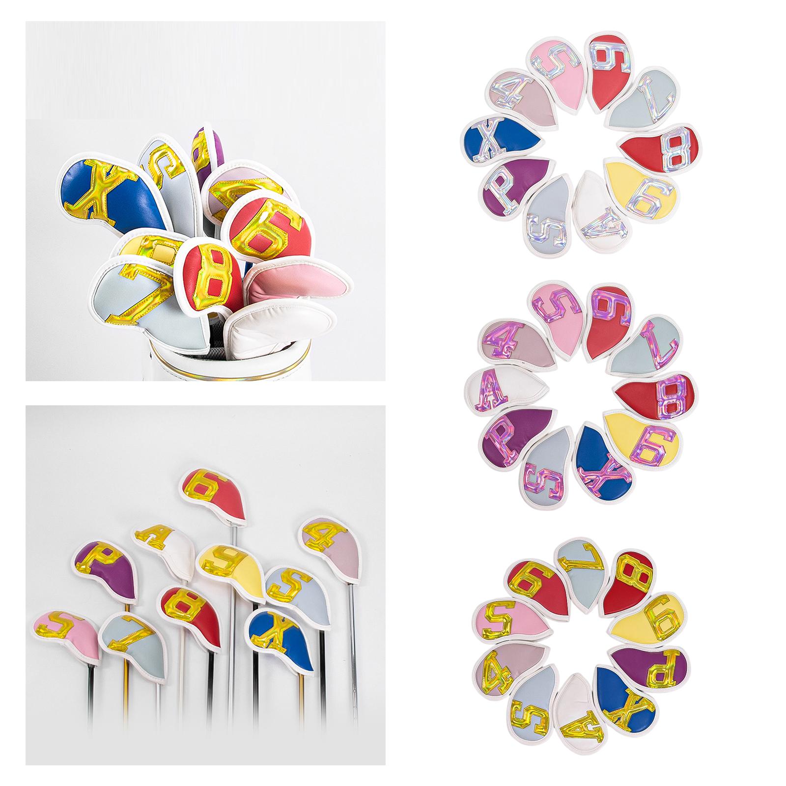10Pcs PU 골프 아이언 헤드커버 클럽 헤드 커버  - X Golf Equipment 리뷰 및 가격