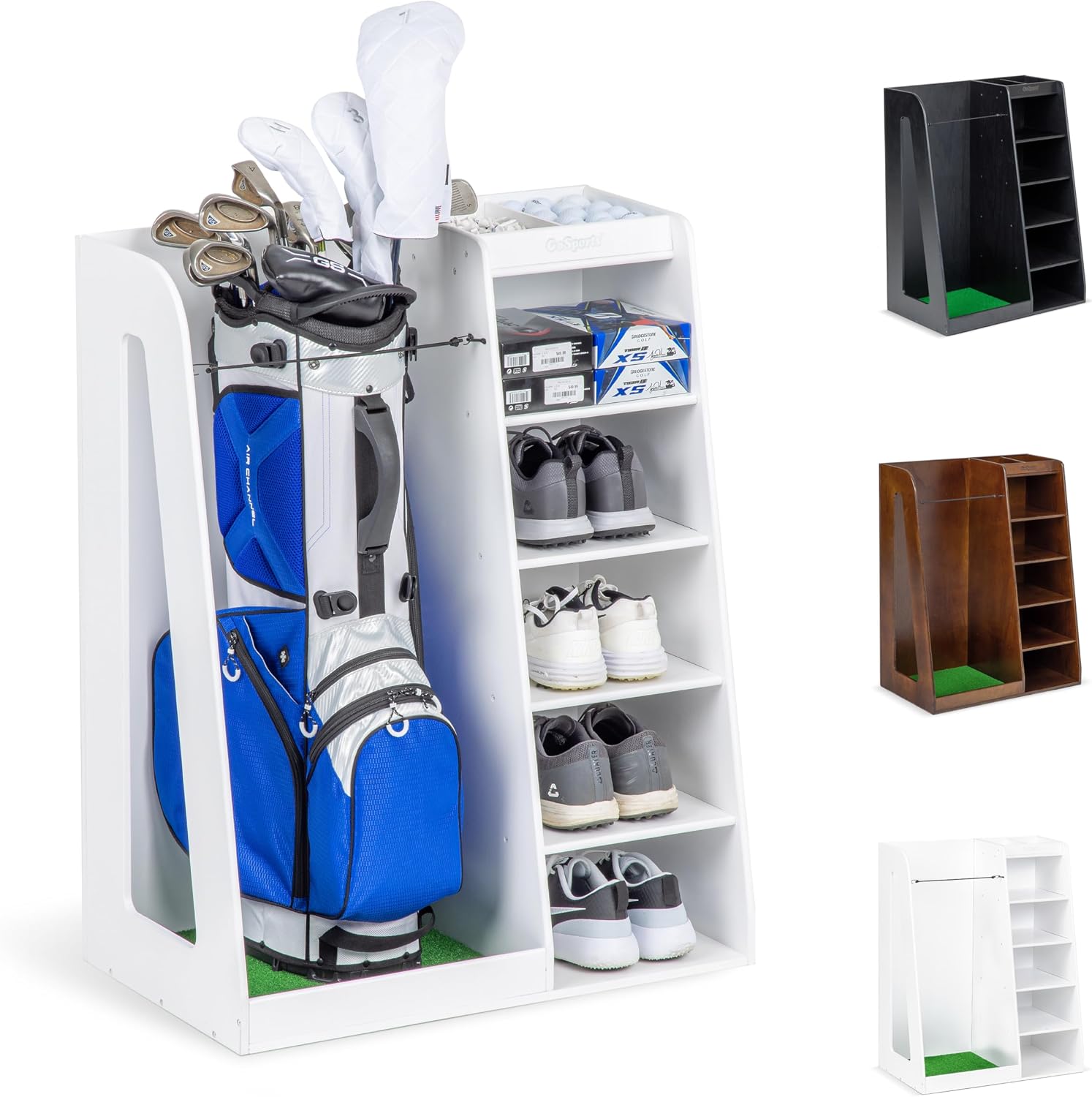 프리미엄 원목 골프백 보관 랙 및 차고 정리대, 고하중 - Golf Equipment Garage Organizer 리뷰 및 가격