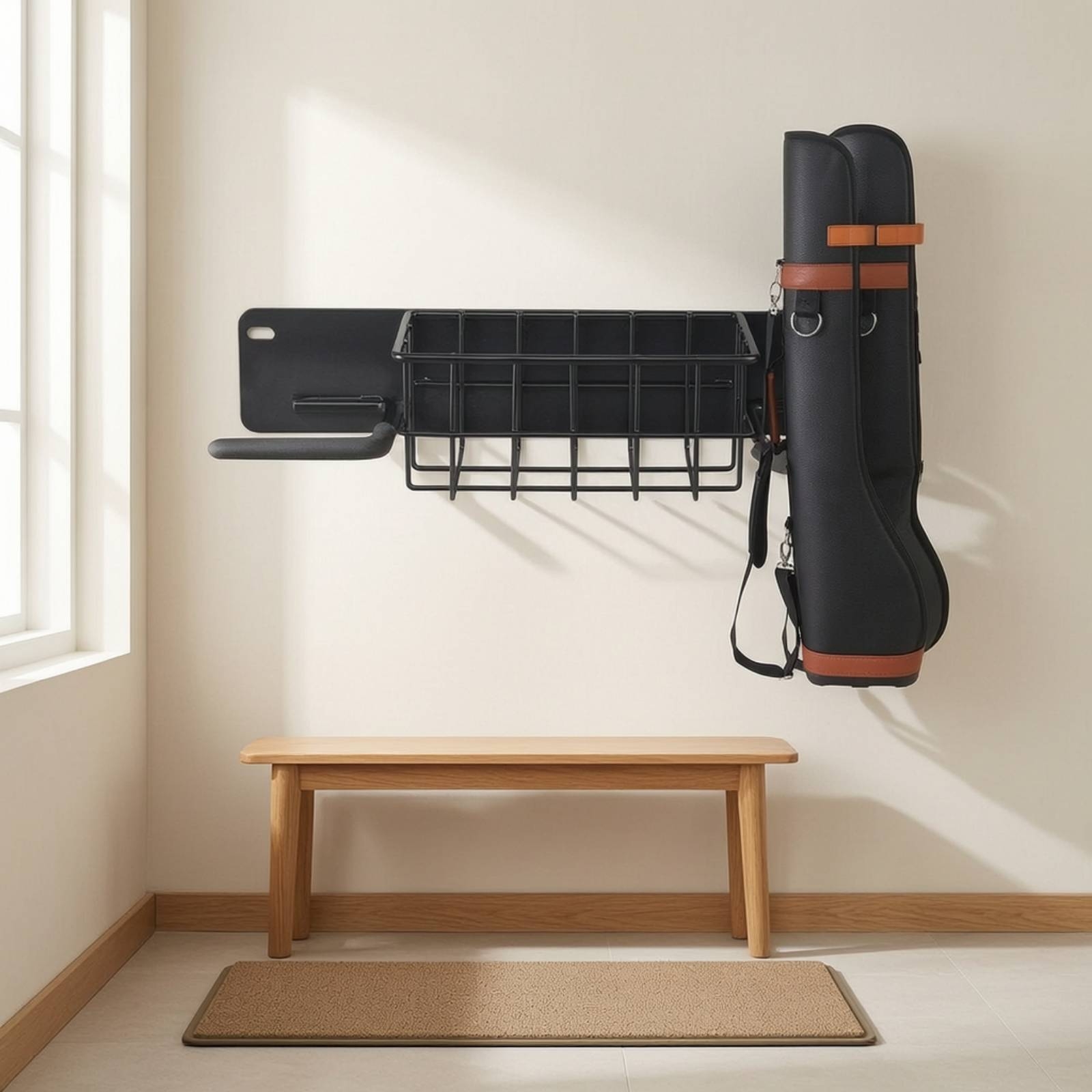 골프 보관 랙 벽걸이형 골프 랙 바구니 포함 스포츠 장 - Golf Equipment Garage Organizer 리뷰 및 가격