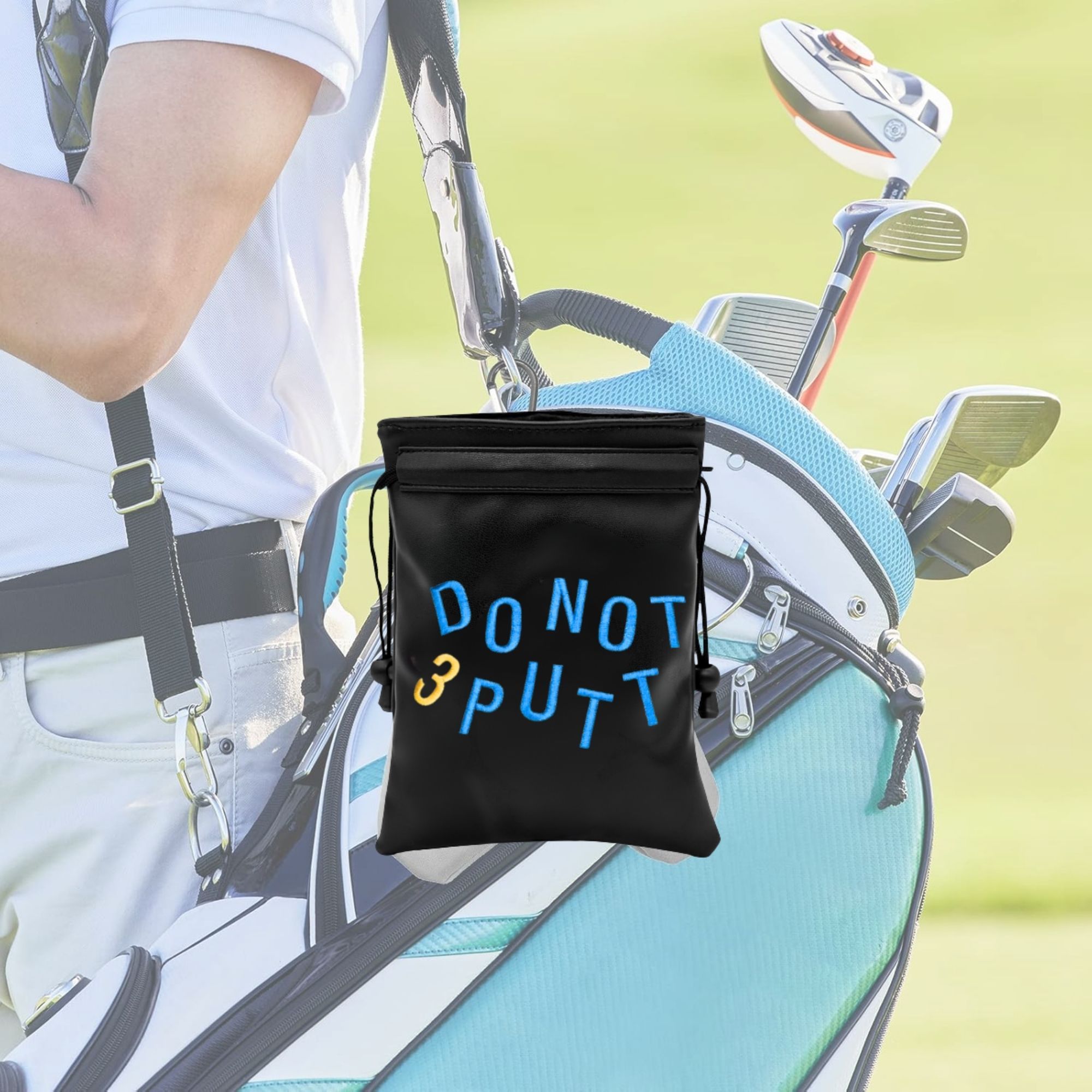 골프공 및 귀중품 보관 가방 검정색 드로스트링 파우치( - Golf Equipment Drawing 리뷰 및 가격