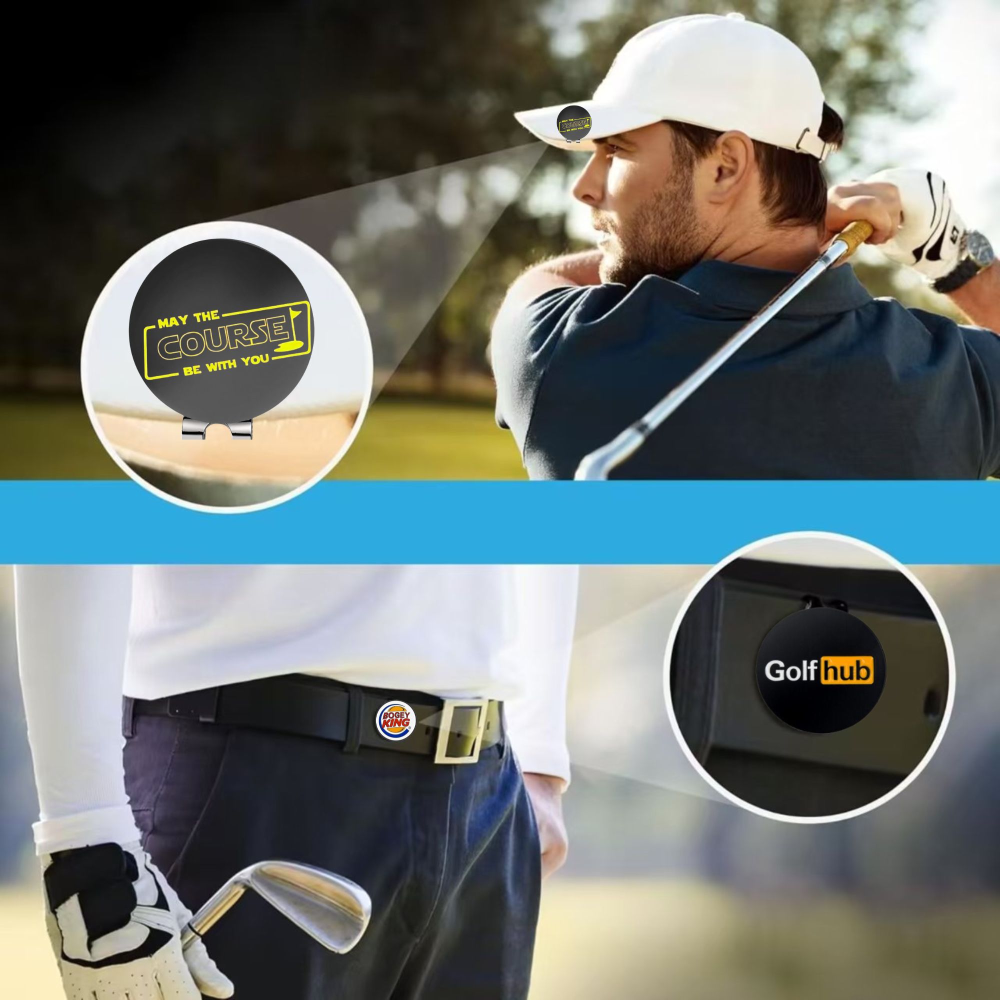 3개의 재미있는 골프 볼 마커와 표준 자석 모자 클립이 - Golf Ball Premium 리뷰 및 가격