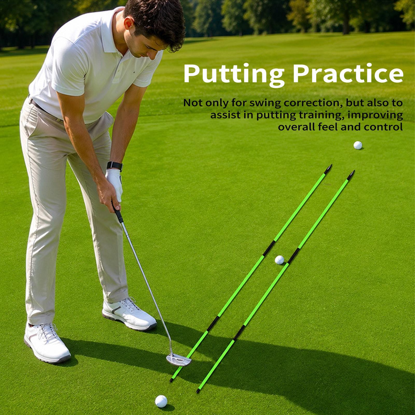 골프 정렬 스틱 퍼팅 조절 가능한 각도 연습 도구 남성 - Golf Equipment 리뷰 및 가격